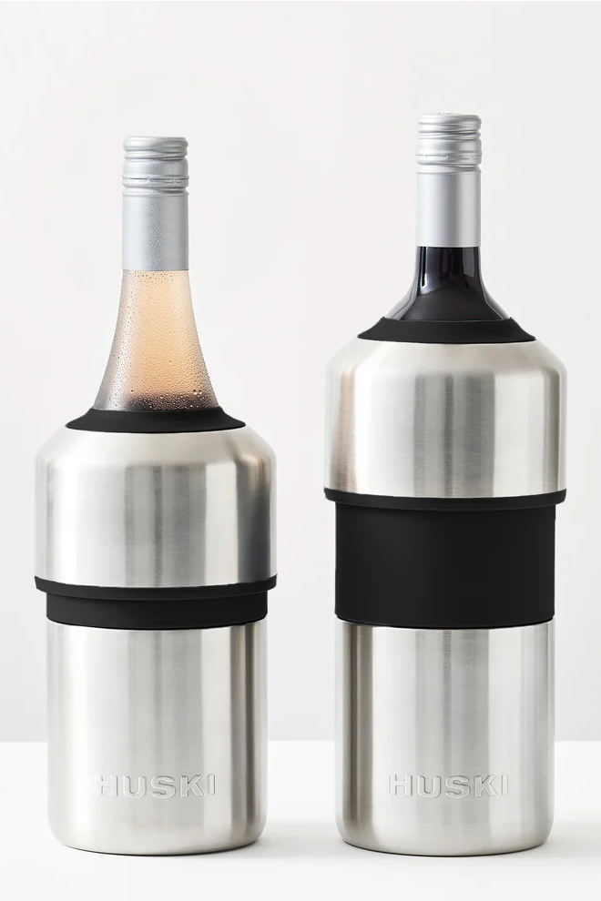 Huski Wine Cooler - Various Colours

This is not your typical wine cooler.&nbsp;The Huski Wine Cooler is an award-winning, high-performance cooler that keeps drinks chilled for up to 6 hours without the need for ice.

Triple insulation keeps drinks chilled without the need for ice
One size fits most 750ml wine and champagne bottles
No condensation keeps hands and tables dry
Silicone base protects surfaces and stabilises the cooler