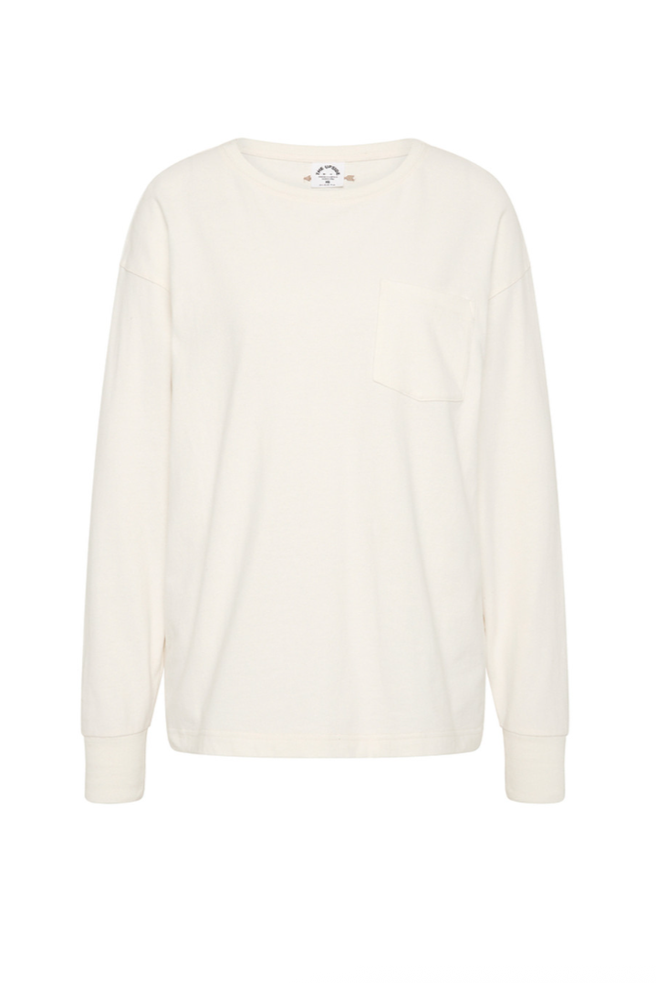 Soho Cara Long Sleeve Top - Creme