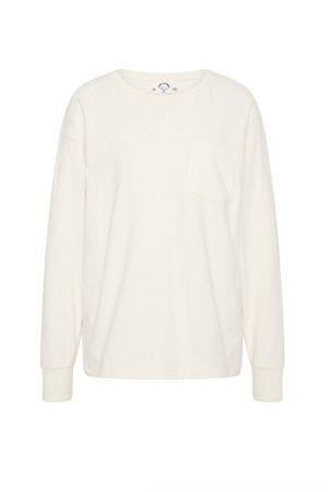Soho Cara Long Sleeve Top - Creme