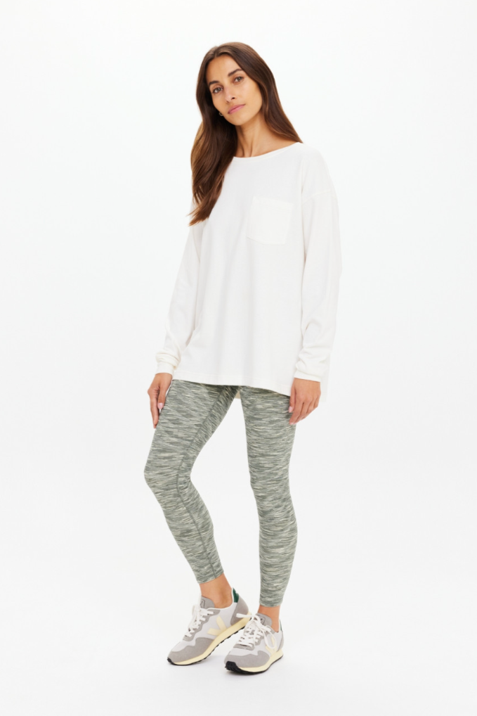 Soho Cara Long Sleeve Top - Creme