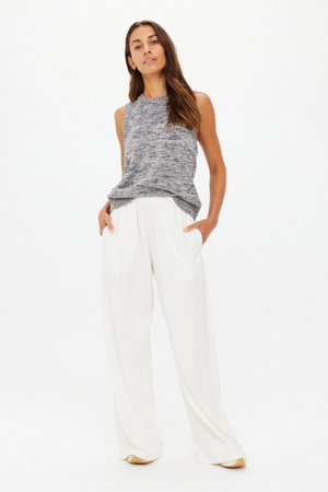 Soho Tokio Wide Leg Pent - Creme