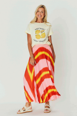 Jade Relaxed Tee - Lemon Squeezy
