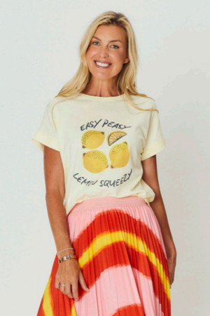 Jade Relaxed Tee - Lemon Squeezy
