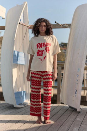 Paradiso Oversize Tee - Cream