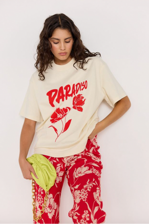 Poppy Pants - Red Floral