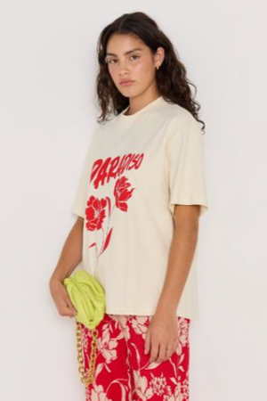 Paradiso Oversize Tee - Cream