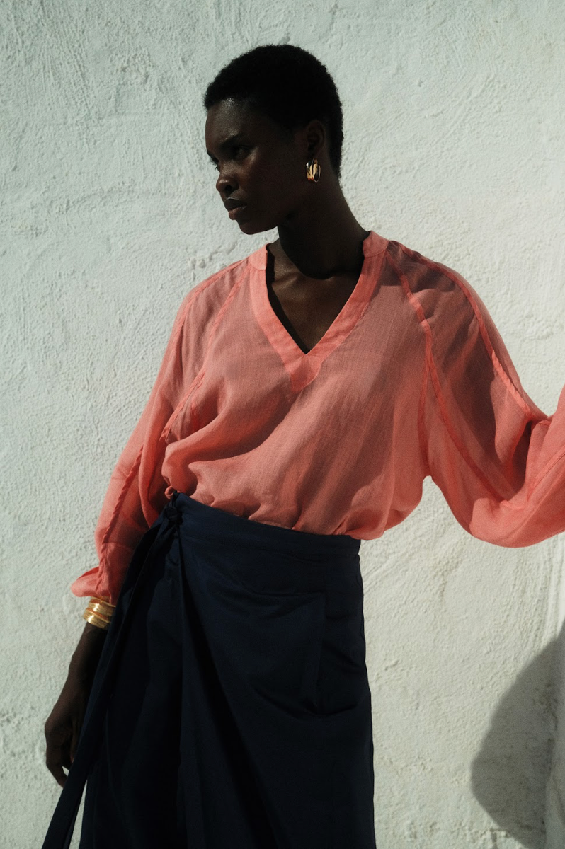 Meraki Blouse - Coral