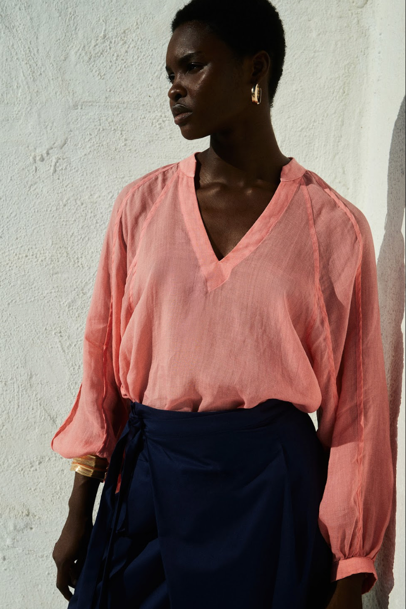 Meraki Blouse - Coral