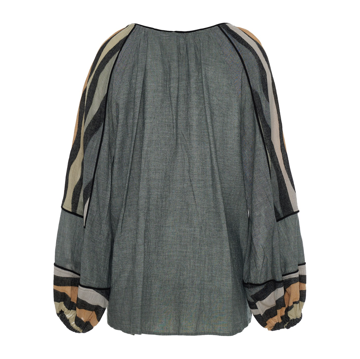 Serene Blouse - Khaki/Tabac