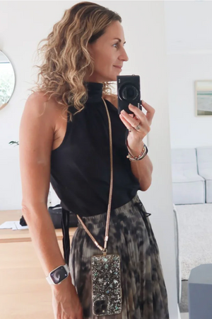 Phone Lanyard - Gold Chain