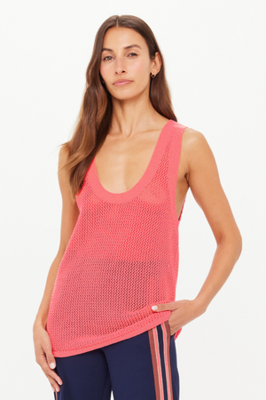 Fenway Wales Knit Tank - Blush