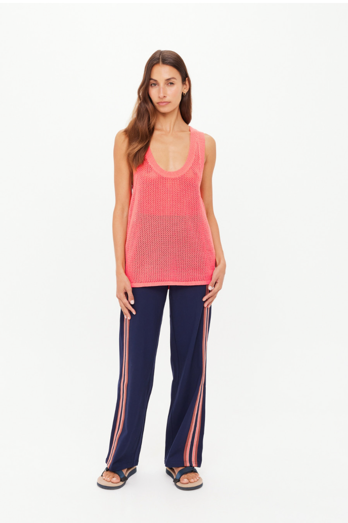 Fenway Wales Knit Tank - Blush