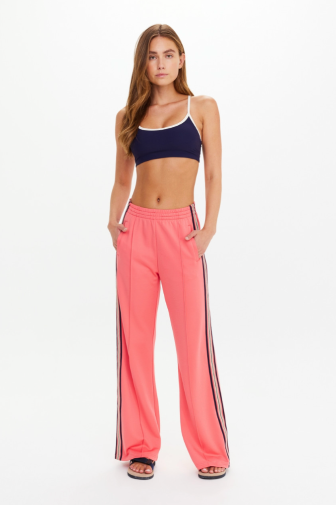 The Voila Marnie Wide Leg Pant - Blush