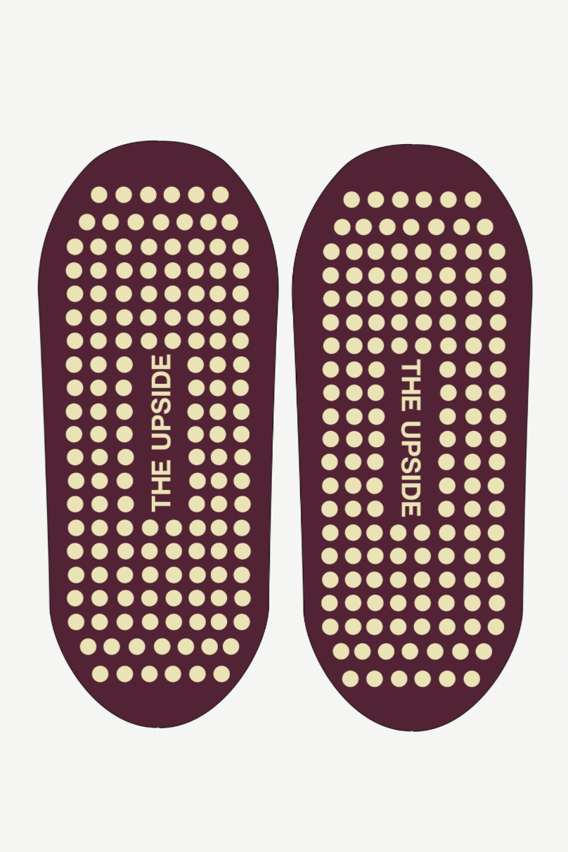 Adesa Grip Sock - Maroon