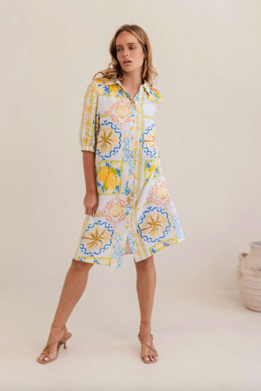 Shirtmaker Dress - Amalfi Dreams
