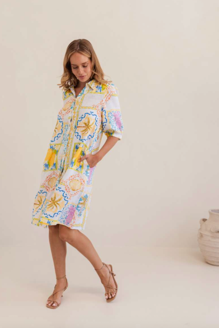 Shirtmaker Dress - Amalfi Dreams