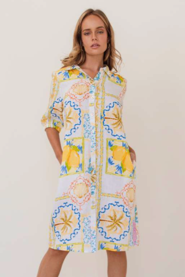 Shirtmaker Dress - Amalfi Dreams