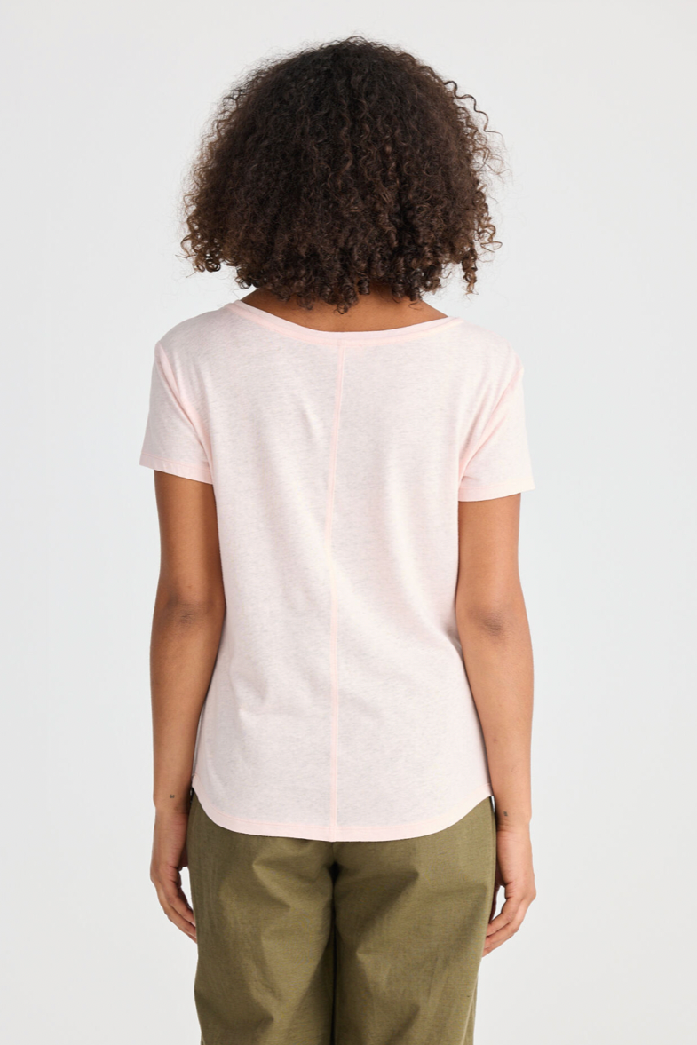 Monza Linen Tee - Pink