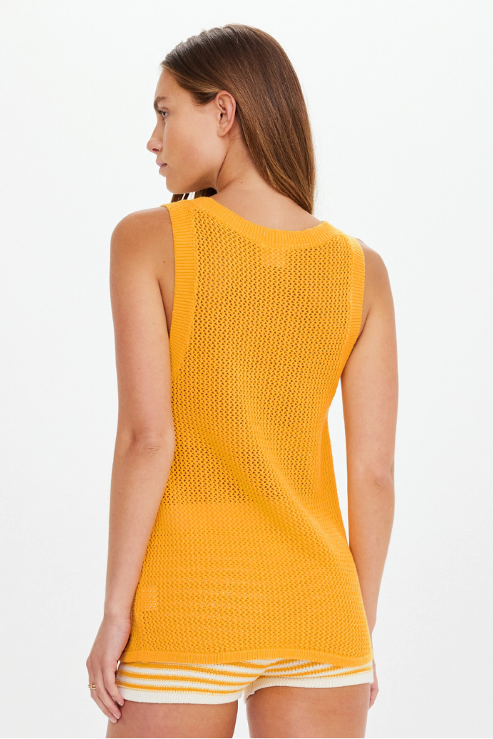 Fenway Wales Knit Tank - Mimosa