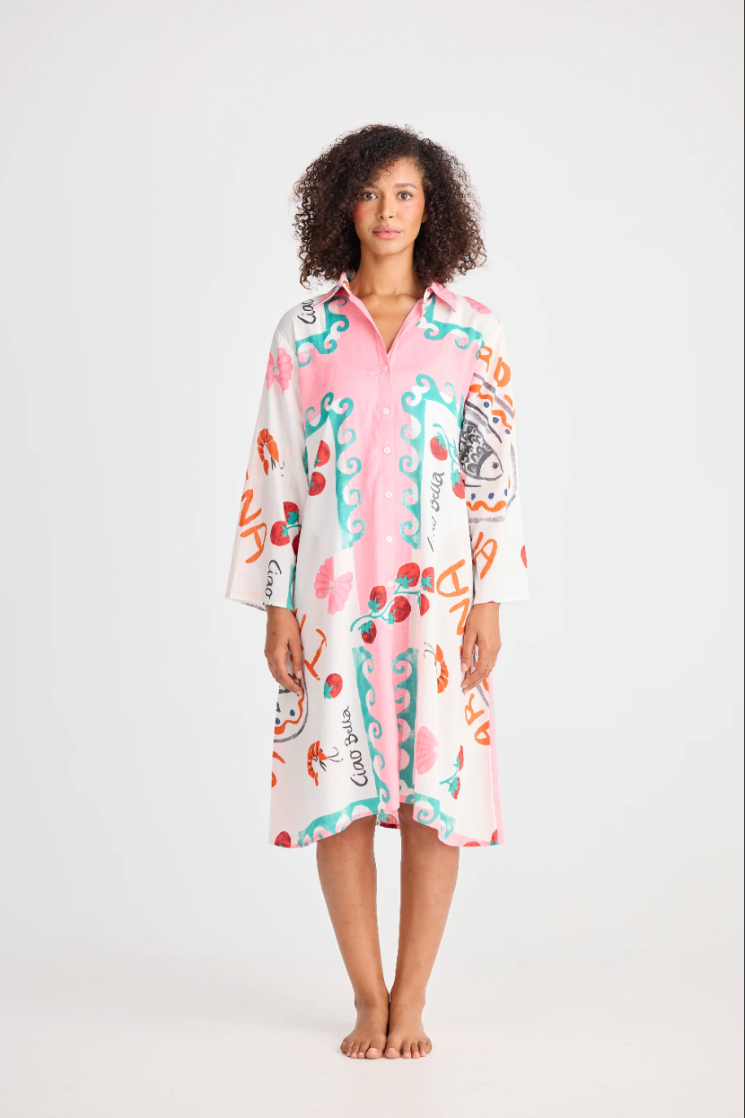 Stella Shirt Dress - Italiano