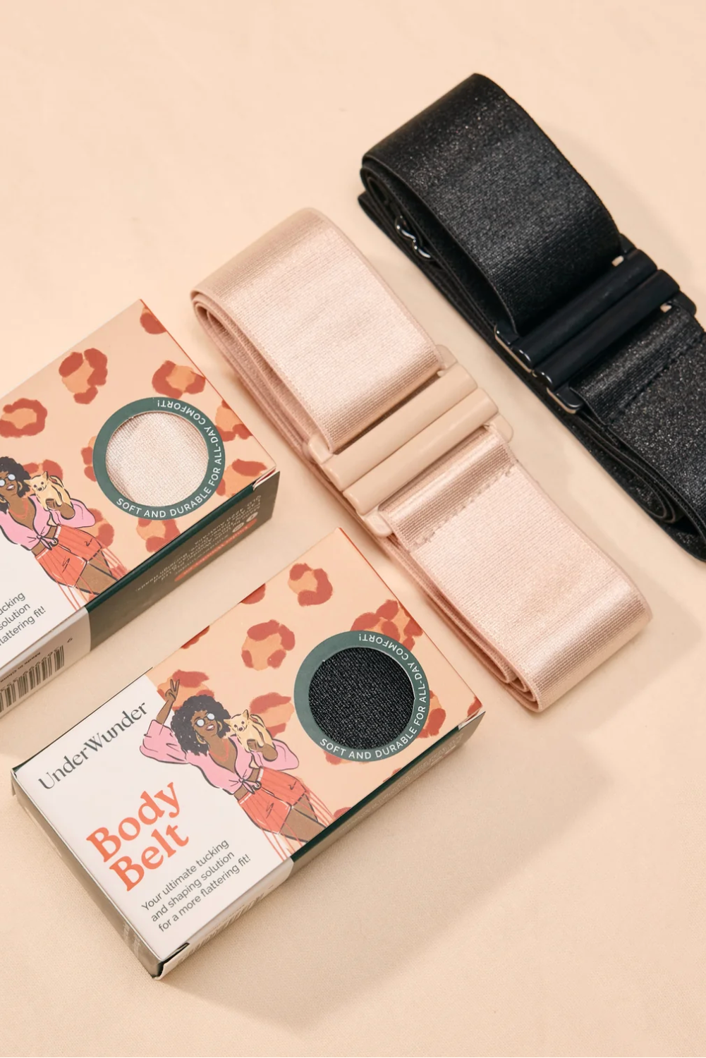 Underwunder Body Belts

Seamless, soft &amp; ultra-comfortable body belt designed to tuck, shape, and smooth your look – for a more flattering fit.

Soft, stretchy and breathable for all-day comfort.
Wear at the waist, hips or under the bust – one size fits all.
Adjustable&nbsp;strap with built-in slider.&nbsp;
Invisible under clothing for a smooth, flattering finish.
Tucks and sculpts without digging in or rolling up.
No shape wear squeeze – just soft, secure confidence.