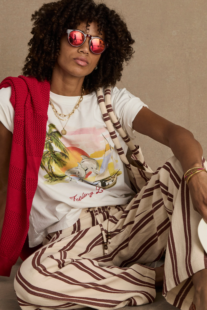 Feeling Lucky Jodhi Tee - Creme