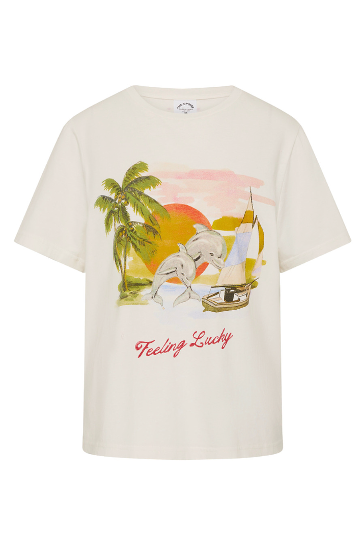 Feeling Lucky Jodhi Tee - Creme