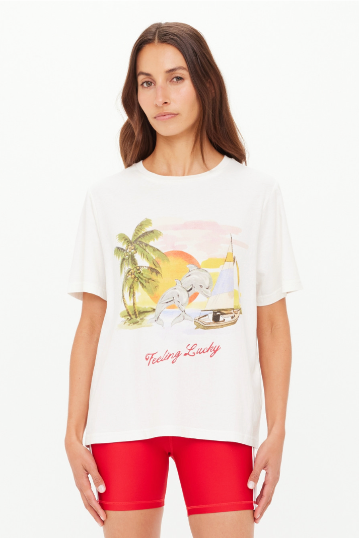Feeling Lucky Jodhi Tee - Creme