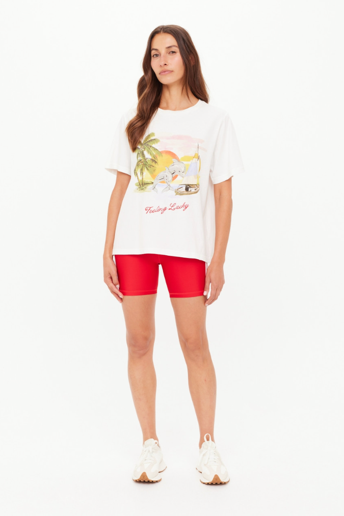 Feeling Lucky Jodhi Tee - Creme