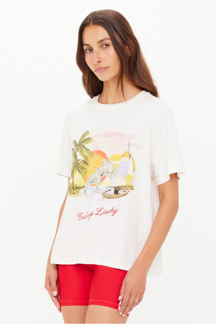 Feeling Lucky Jodhi Tee - Creme