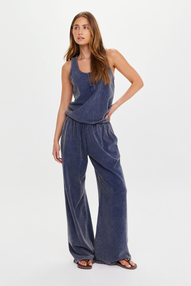 Soho Kapri Racerback Tank - Denim