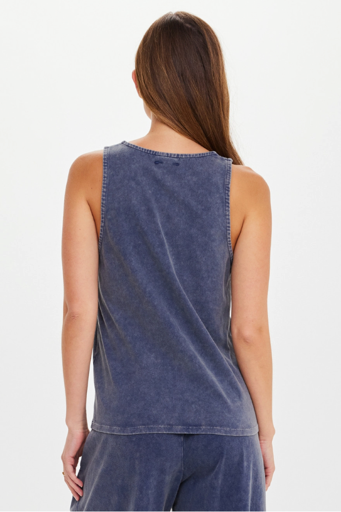 Soho Kapri Racerback Tank - Denim