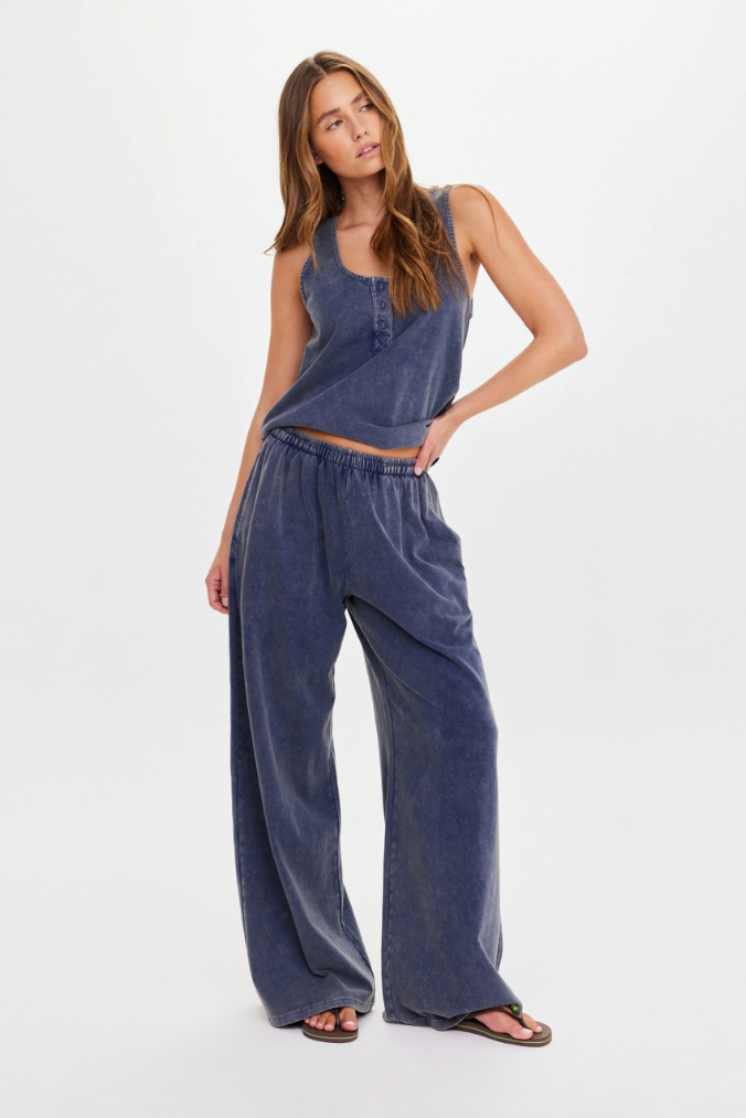 Soho Tokio Wide Leg Pant - Denim