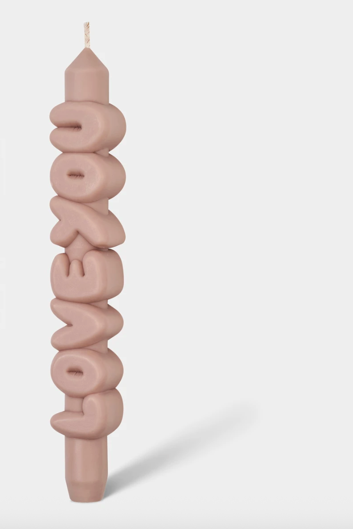 3D Taper Candle - 'Love You' - Cream, by Candlehand

A taper candle with a clear message ‘Love You’. Let the candle do the talking. This candle is made by hand from the shape right to the finish.

Due to the handmade nature of our products, there may be slight variations in colour and/or craftsmanship.
