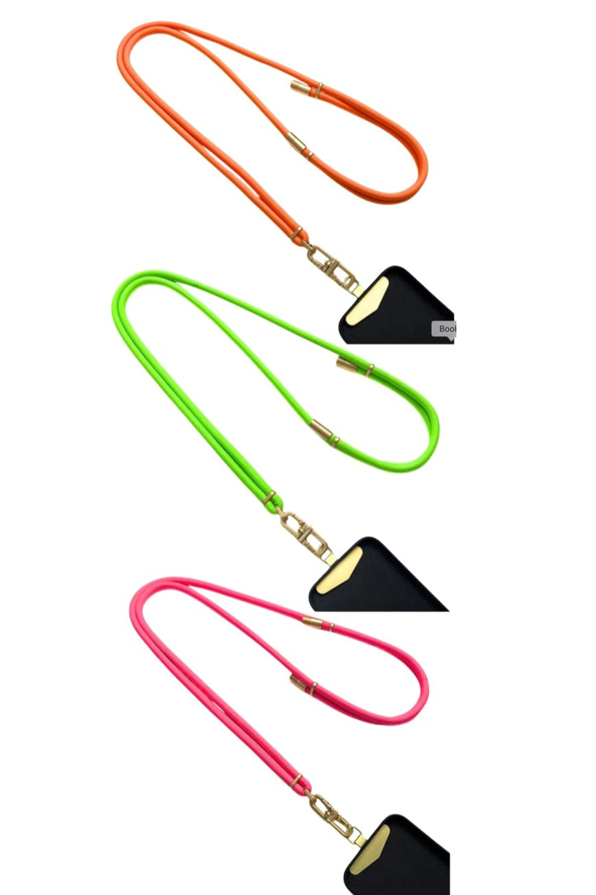 Phone Lanyard - LUX Cord Neon