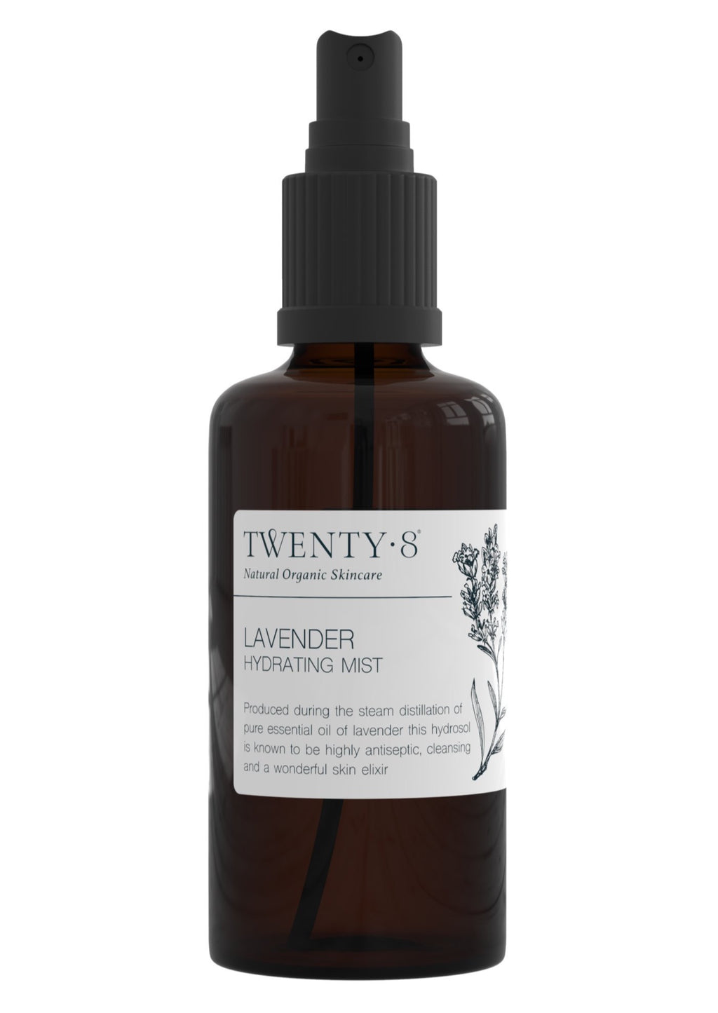 100% Organic Lavender Hydrosol  The Lavender Hydrating mist has many unique constituents that can support conditions like anxiety, stress, insomnia, nappy rash, sunburn and is especially helpful for irritated and damaged skin.  We also love it as our daily toner after cleansing, or to hydrate the skin during the day.