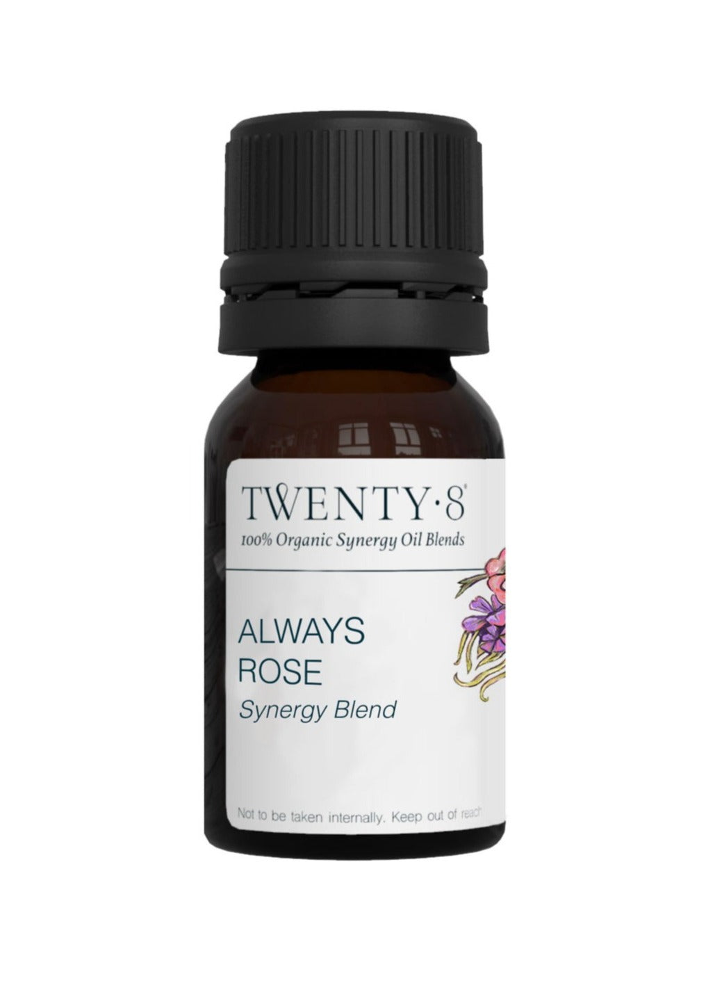 Always Rose - Synergy Blend, 10ml  An exquisite floral blend to ignite soulful energy, increase sensuality and awaken the power of love. Inhaling this blend of rose, geranium, lime, ginger, palmarosa and ylang ylang will have you feel like you have been lulled into a fragrant array of delicate notes that support a more uplifted and positive lens on life.