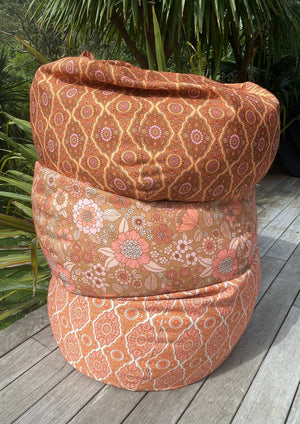 Bean Bag Cover - 70's Folk Marigold