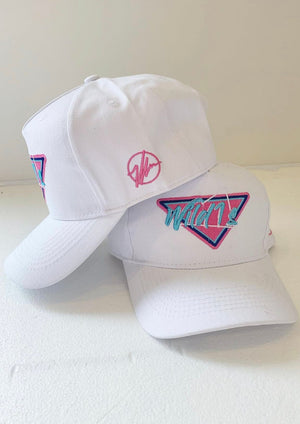 Wild1s Kids White Cap The OG adjustable snapback cap, with a deeper fit, thats totally adjustable to fit boys and girls. Designed locally, and made from 100% cotton featuring the Wild1s logo.  Also perfect for ladies with little noggins!
