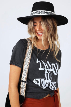 Desert Rancher Felt Hat - Black, by Talisman  The Desert Rancher Felt Hat is a must for festival season. Featuring contrast black and white ribbon, add this hat to complete your favourite bohemian look.