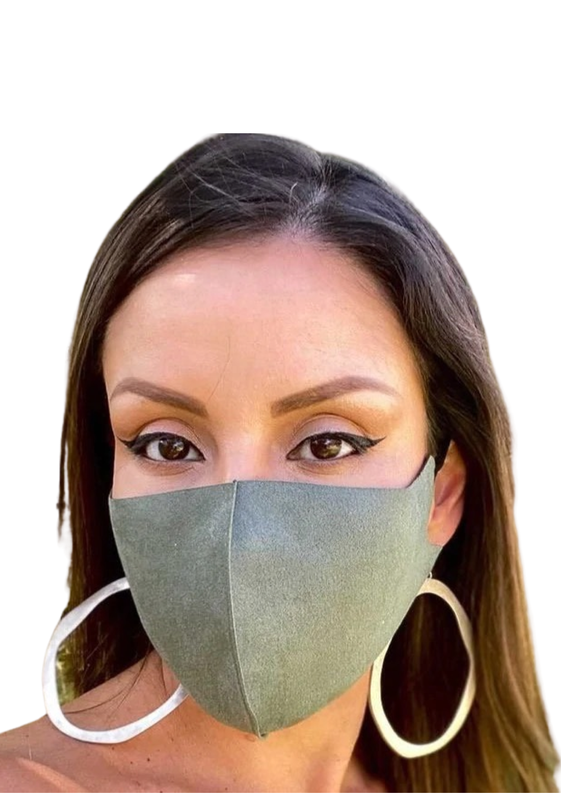 Face Masks, 3 Pack - 'Tropical' - Palm Print, Sangria + Olive