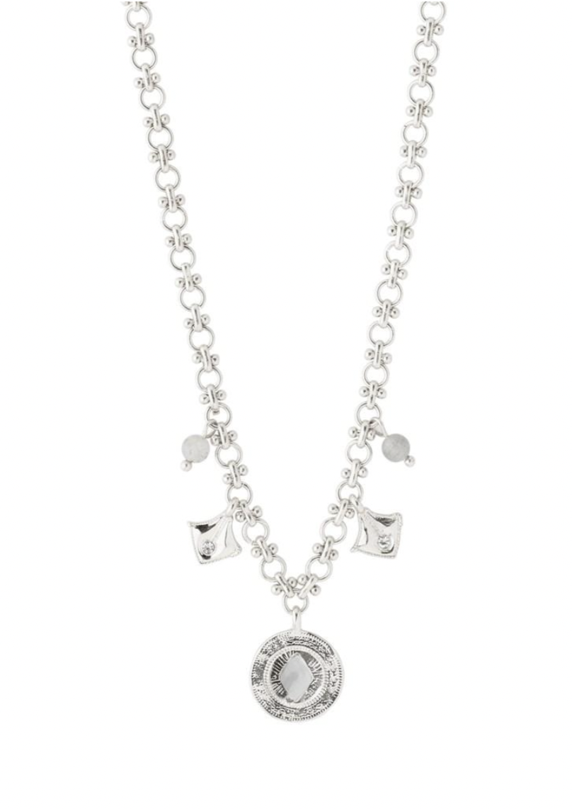Nomad Necklace - Silver Plated Crystal