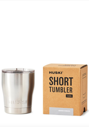 Short Tumbler - Stainless steel, by Huski  This is not your typical cup. The Huski Short Tumbler keeps drinks piping hot or ice-cold for hours. Whether it's your morning coffee or evening gin and tonic, Huski has you covered.