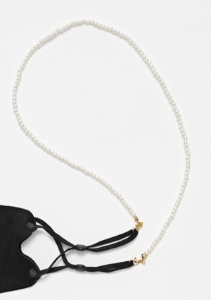 Face Mask Chain - Pearl, by Stella + Gemma Now you can accessorise your face mask, and never drop or lose it again!   