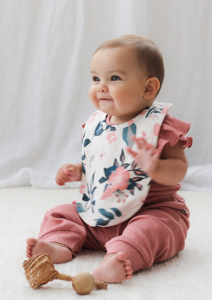 Pointelle Baby Pants - Dusk