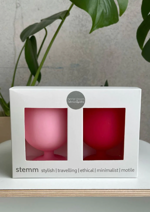 Cherry + Blush | Stemm | Silicone Unbreakable Wine Glasses